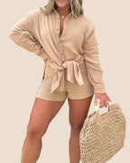 Barcelona Breeze Gauze Romper Dress