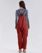 Women's Adjustable Strap Fleece Jumpsuit