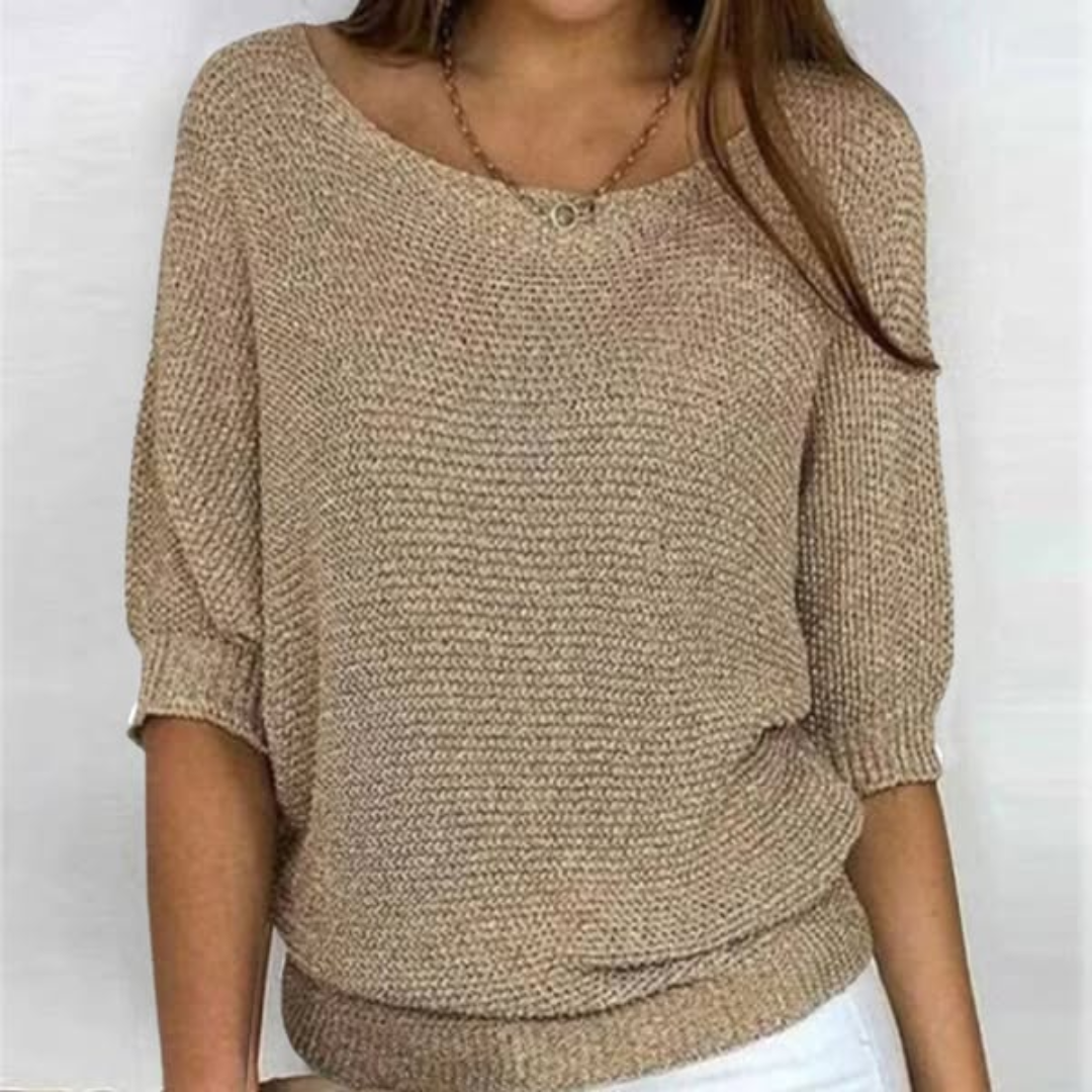Eliana | Three-Quarter Sleeve Sweater