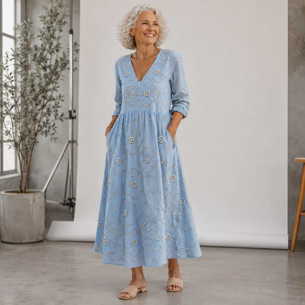 LENA | FLORAL MIDI DRESS
