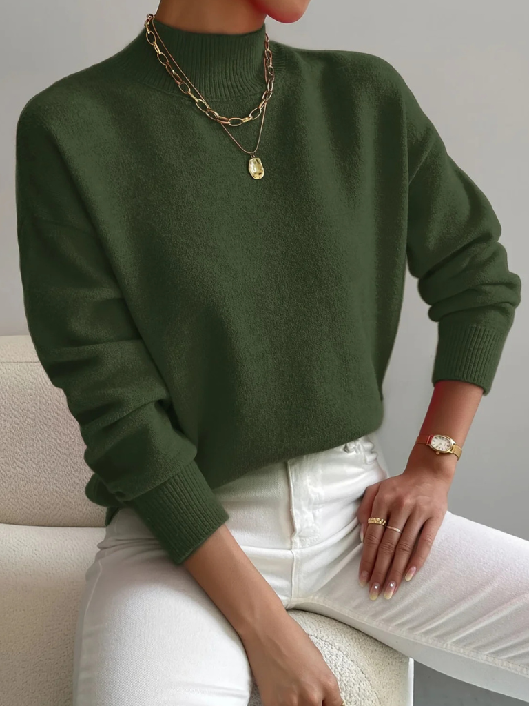 Vivianne | Classic High Neck Sweater