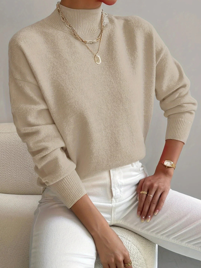 Vivianne | Classic High Neck Sweater