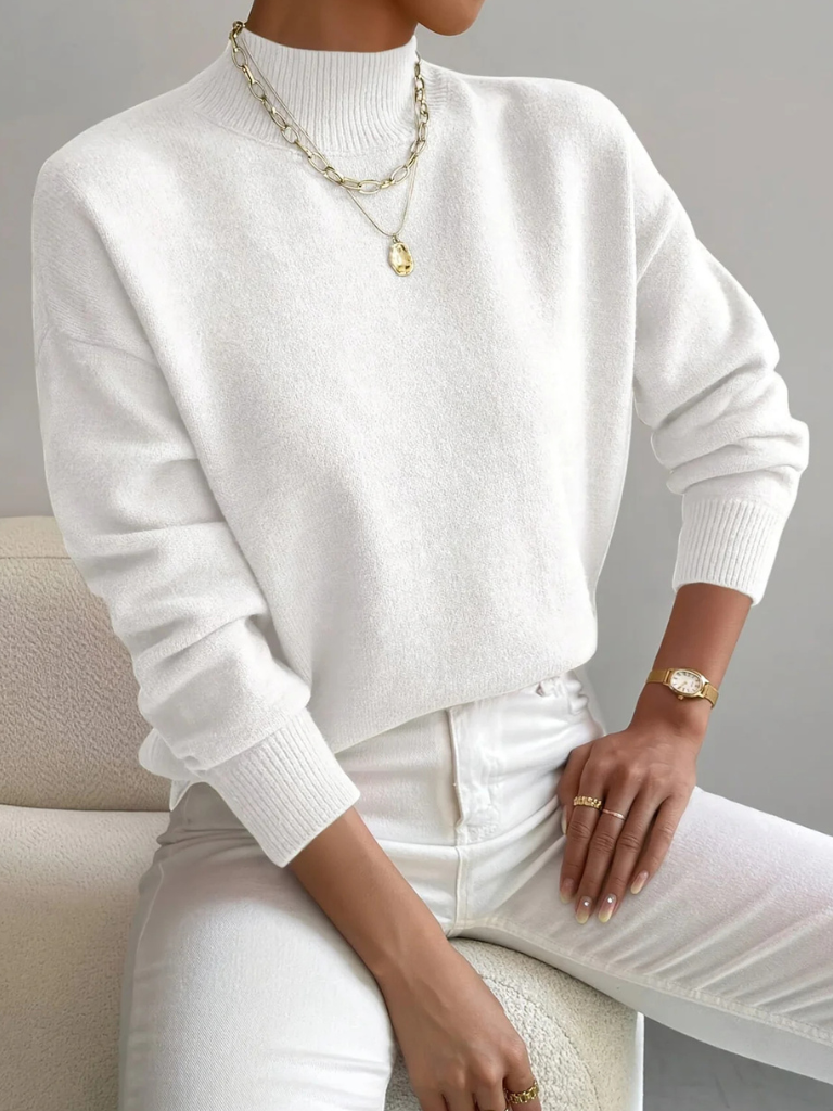 Vivianne | Classic High Neck Sweater