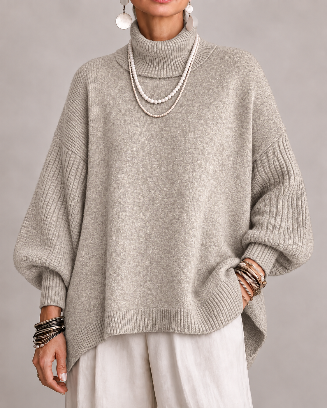 Kathleen | Oversized Turtleneck Sweater