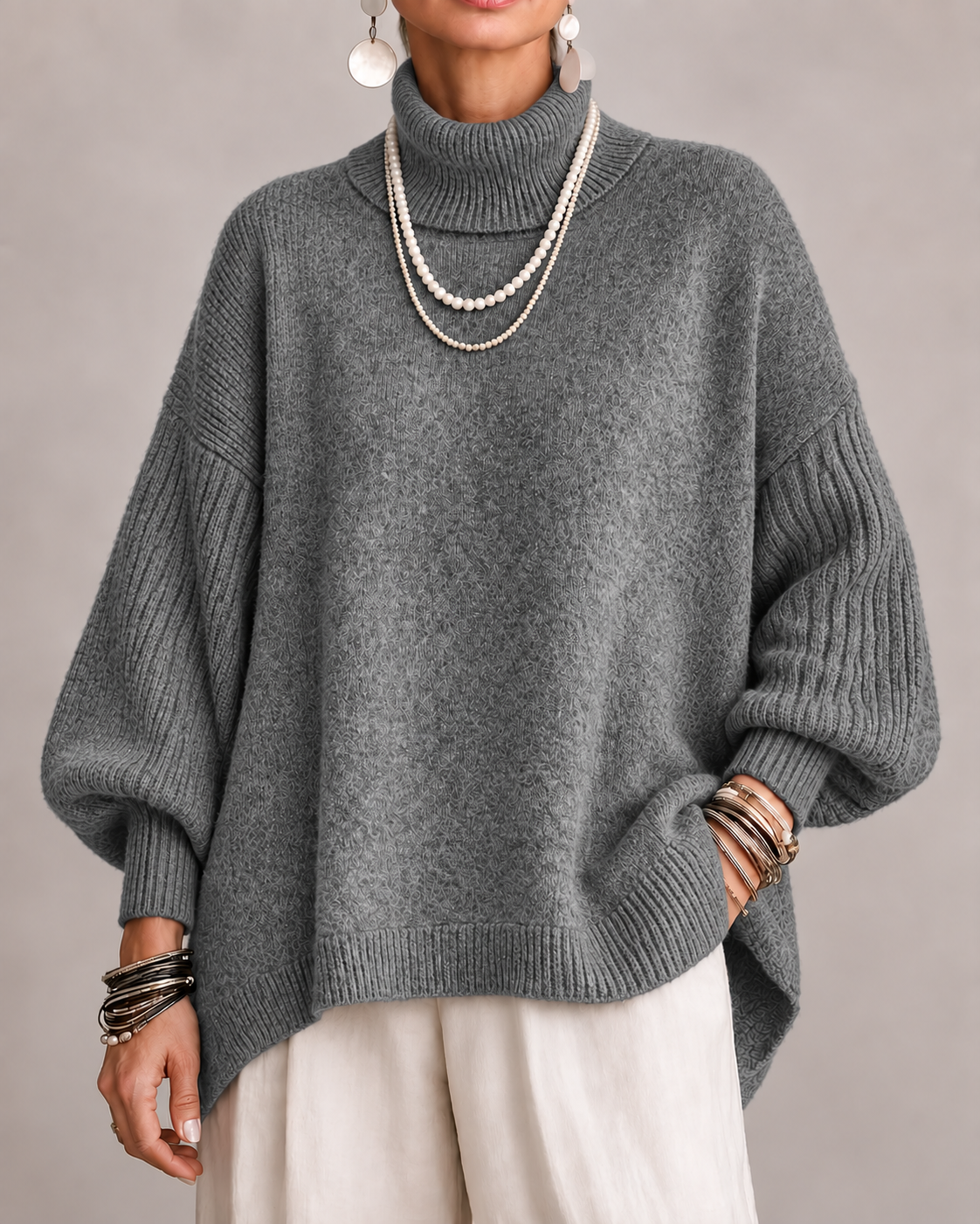 Kathleen | Oversized Turtleneck Sweater