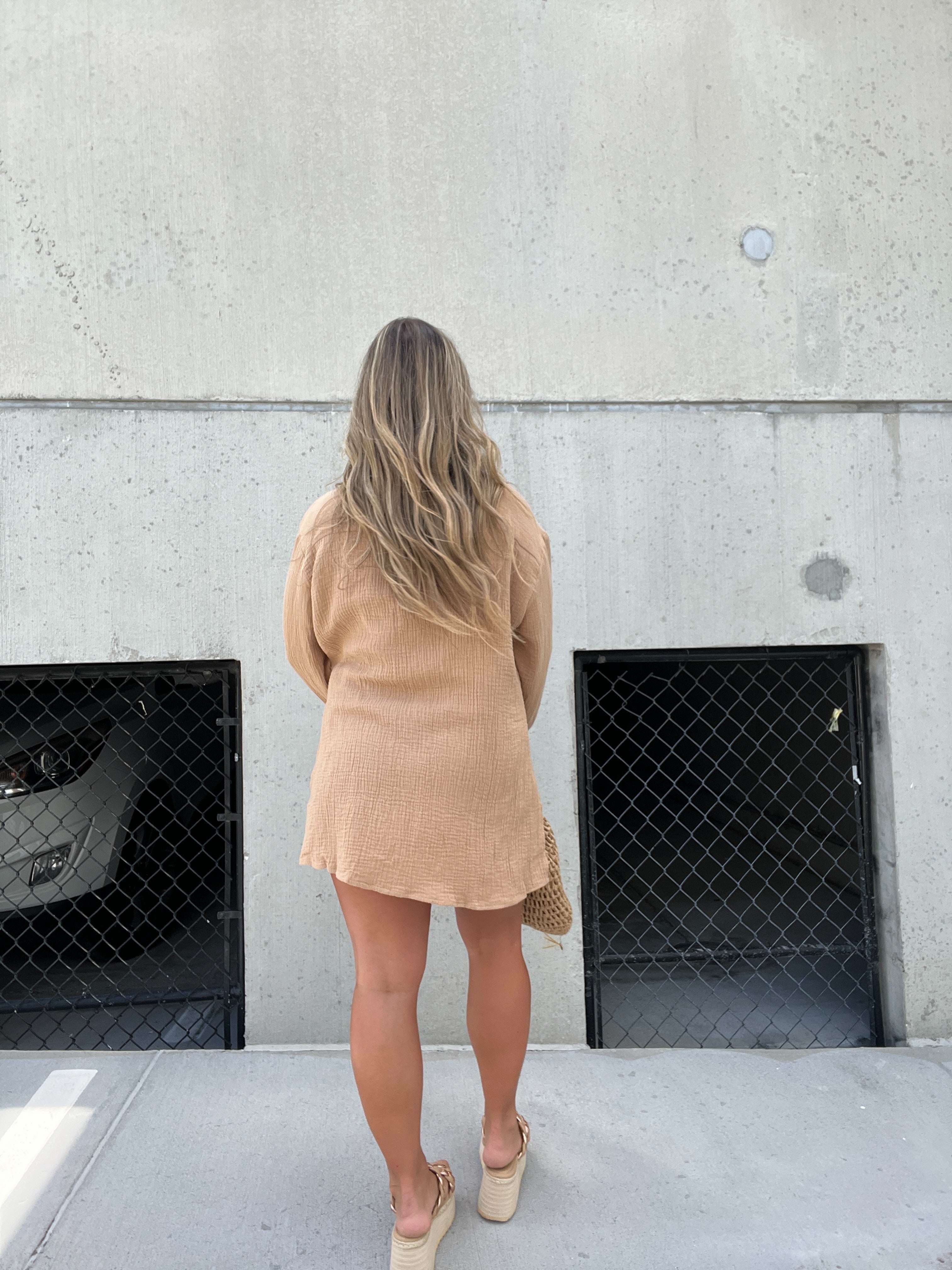 Barcelona Breeze Gauze Romper Dress